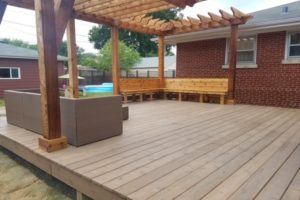 Deck Built in Benches